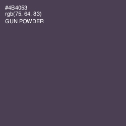 #4B4053 - Gun Powder Color Image
